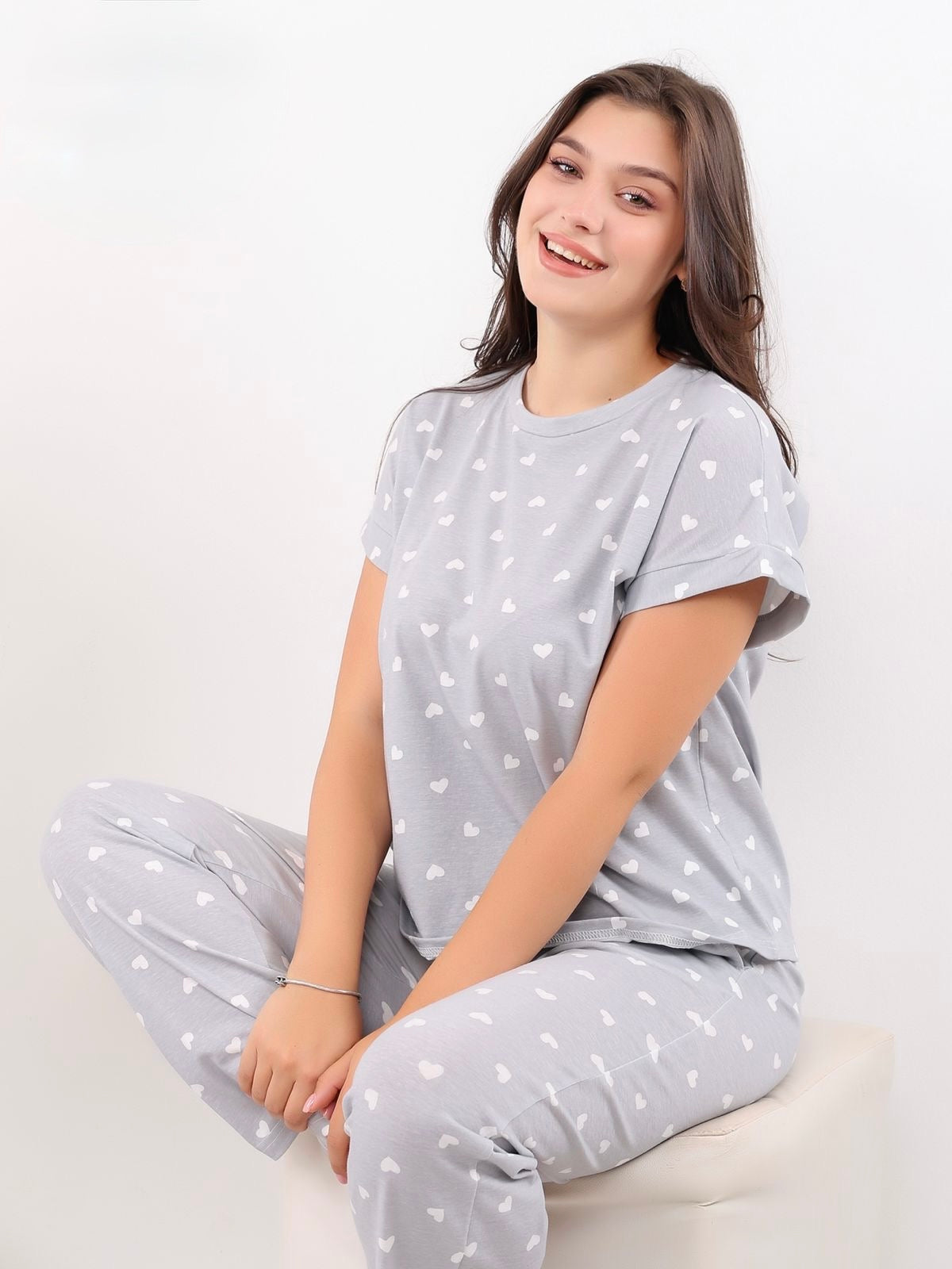 Soft Romance Pajama (Relaxed) - Grey