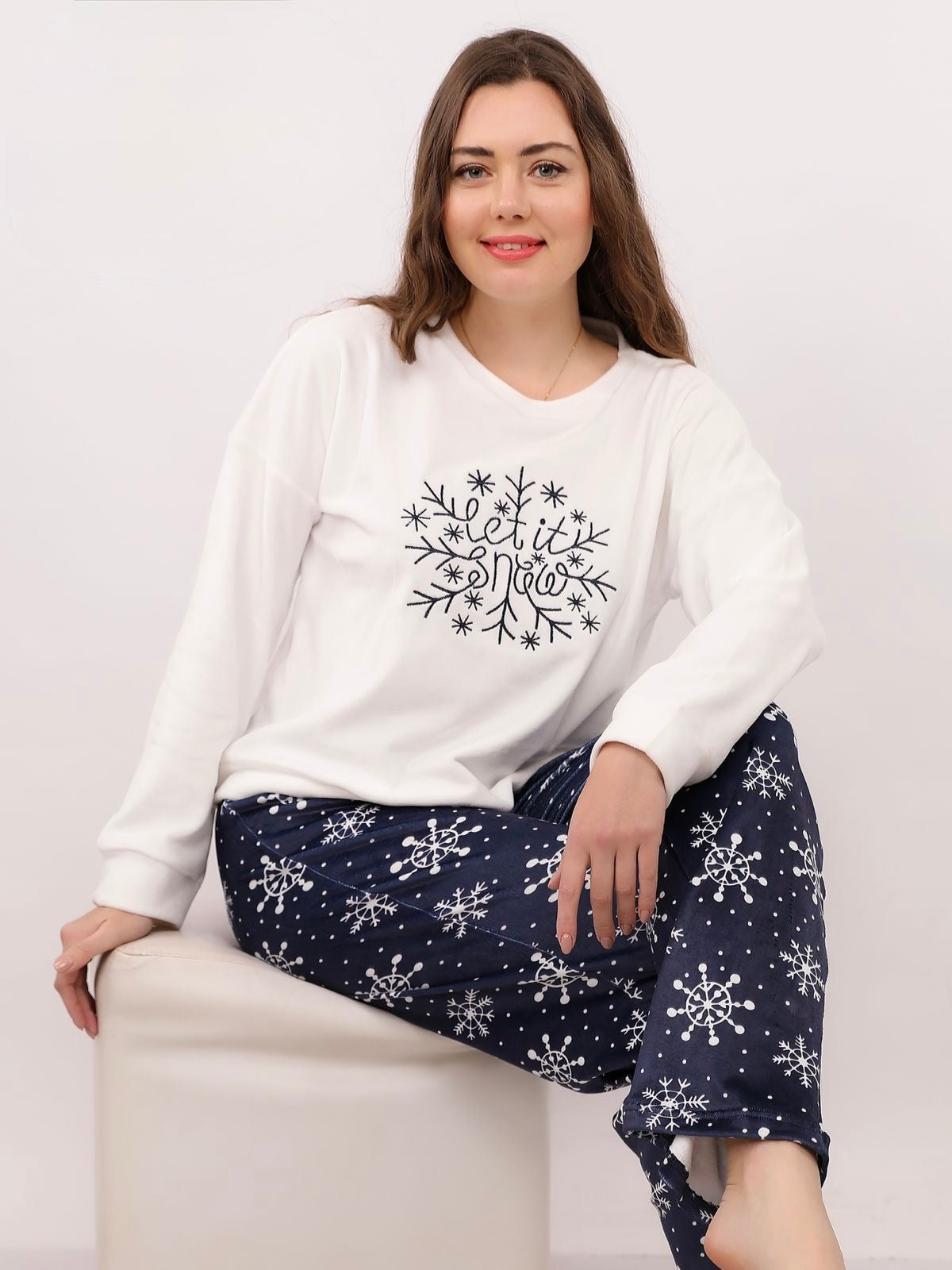 Let It Snow Pajama - Offwhite