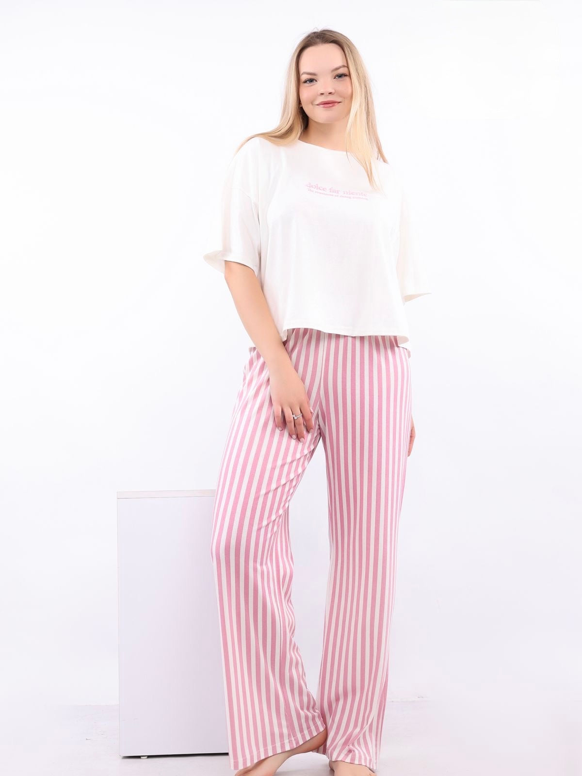 Timeless Stripe Pajama - Pink