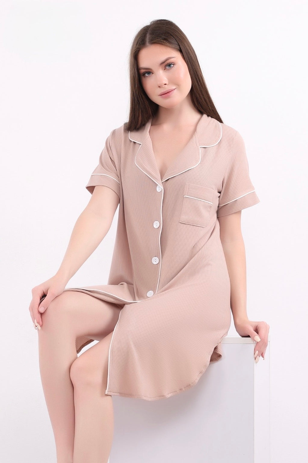 Simply Soft Nightshirt - Beige