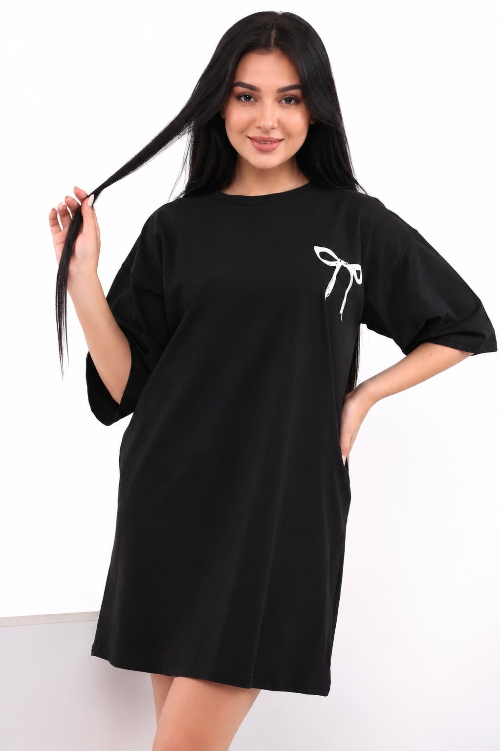 Oversized Nightshirt - Black