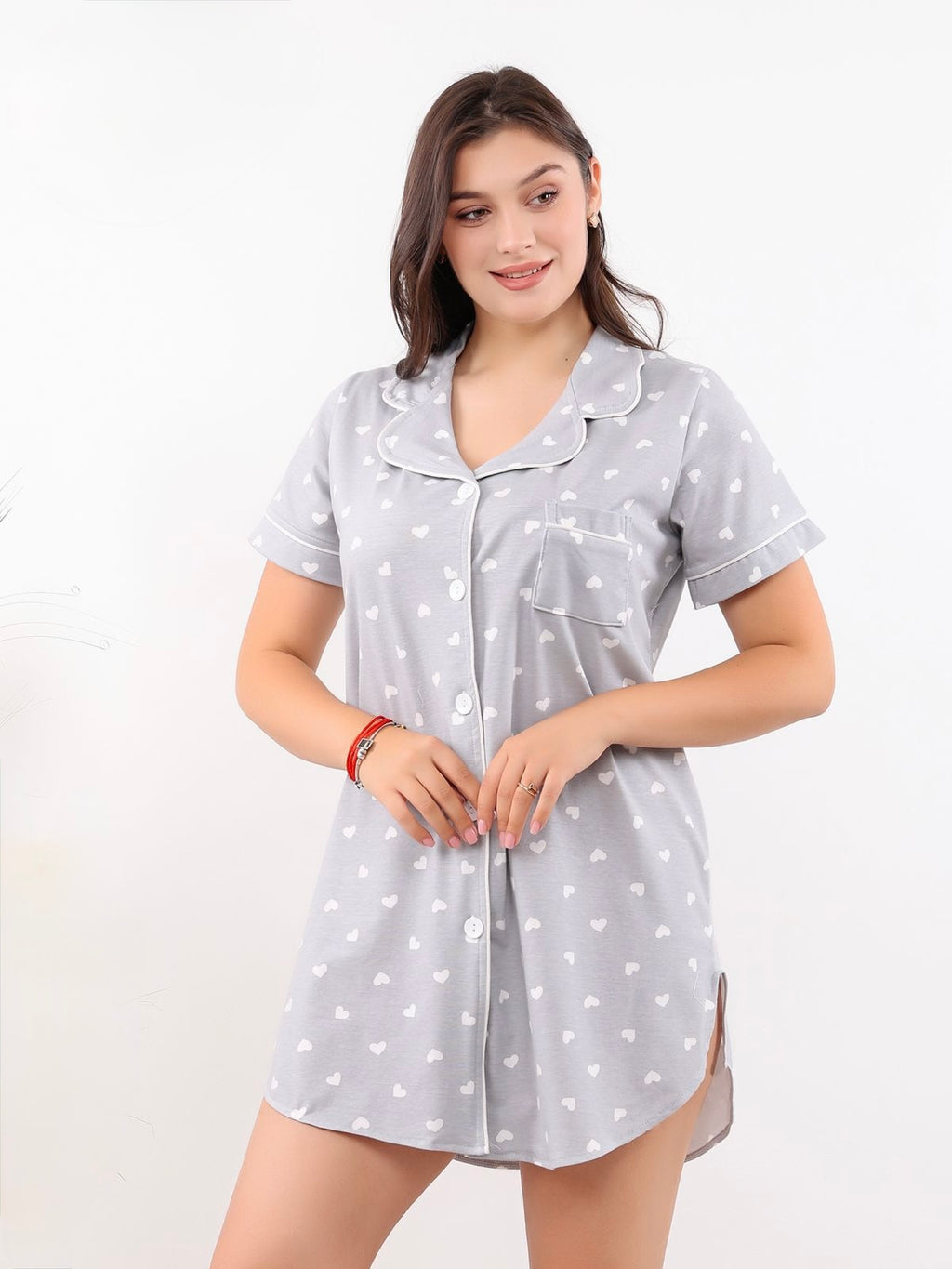 Soft Romance Nightshirt - Grey