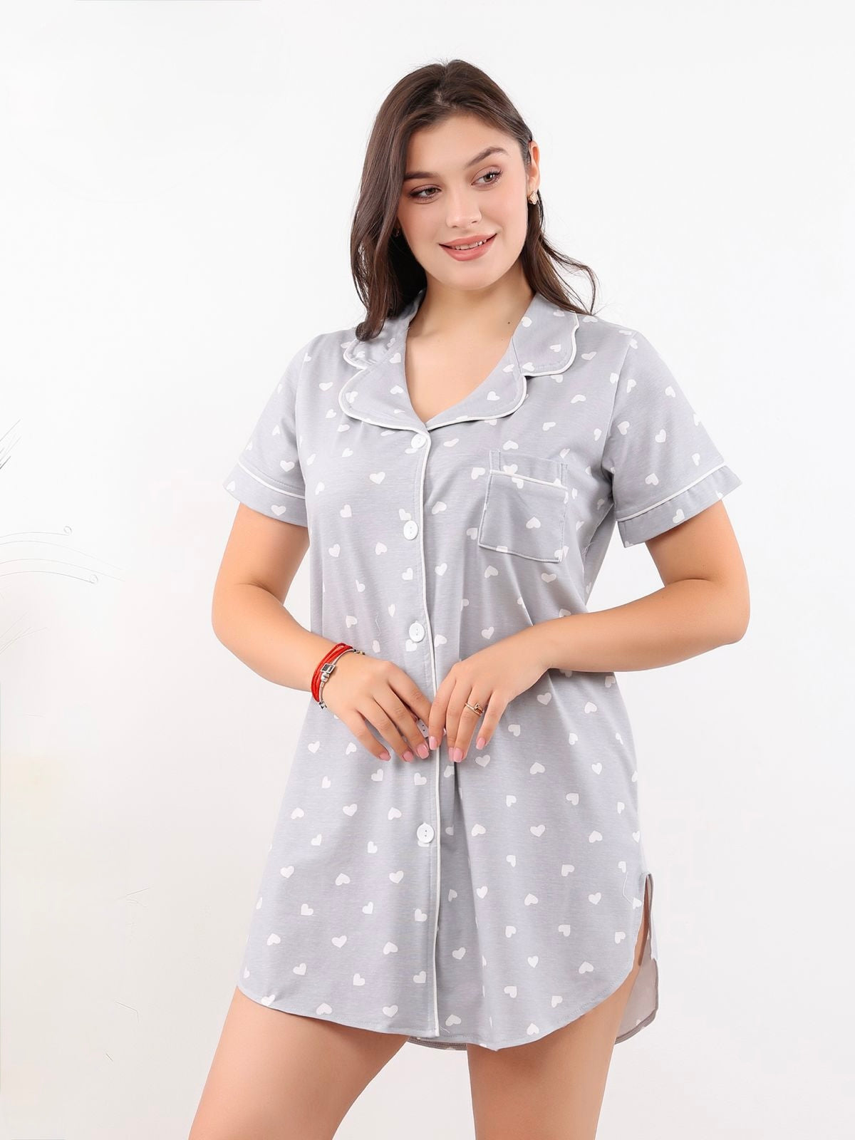 Soft Romance Nightshirt - Grey