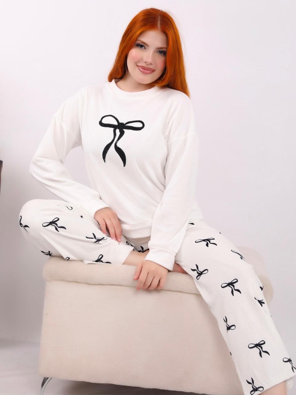 Charming Bows Pajama - Black