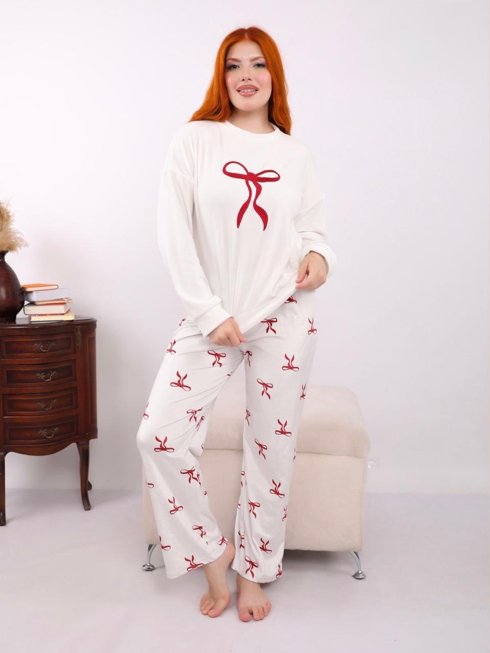 Charming Bows Pajama - Red