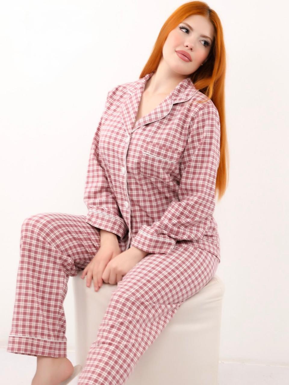 Checked Comfort Pajama - Cashmere