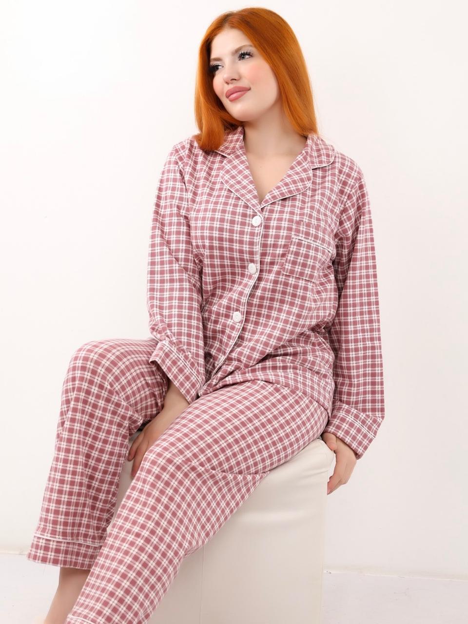 Checked Comfort Pajama - Cashmere
