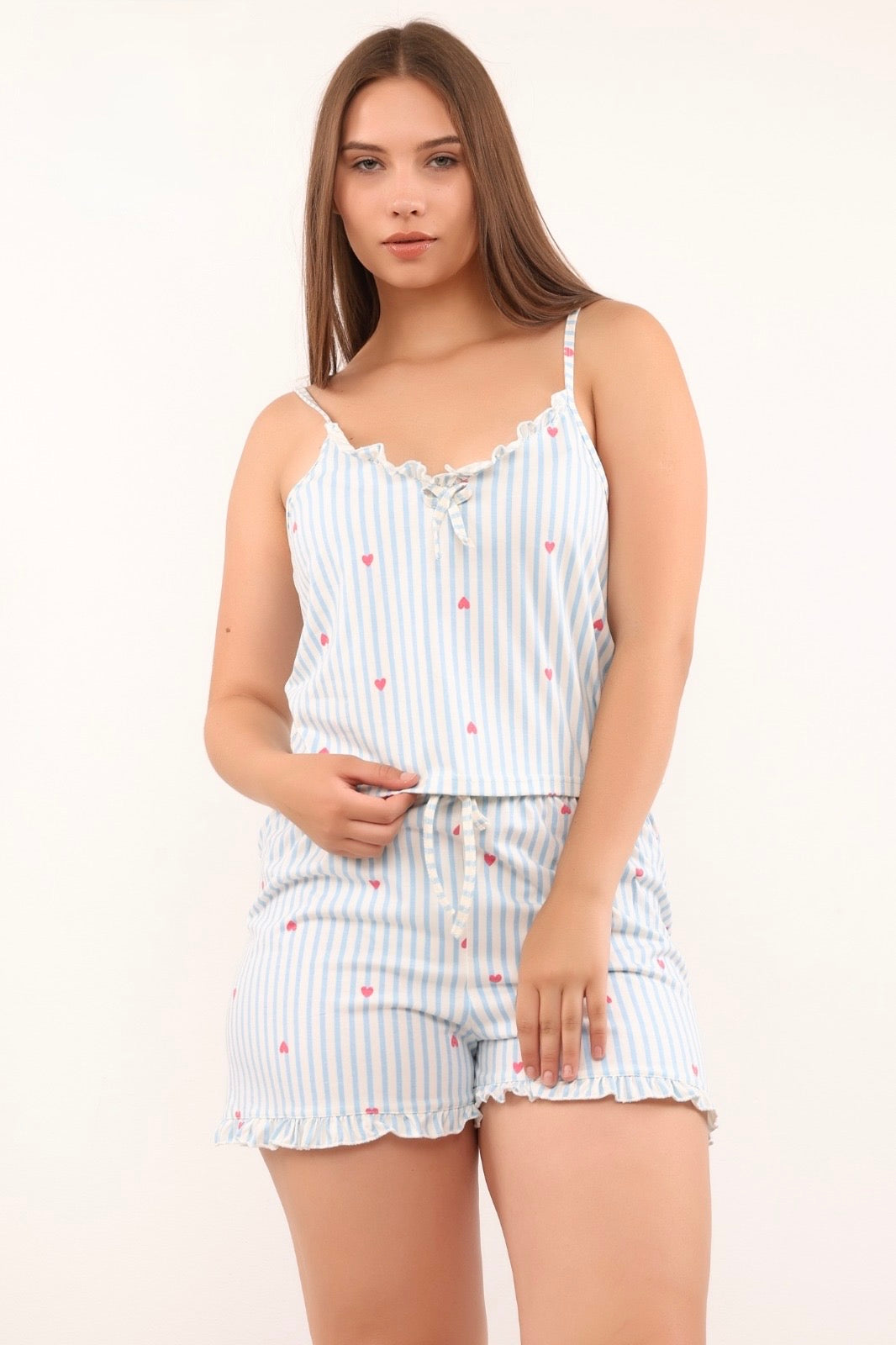 Heart Muse Pajama - Light Blue