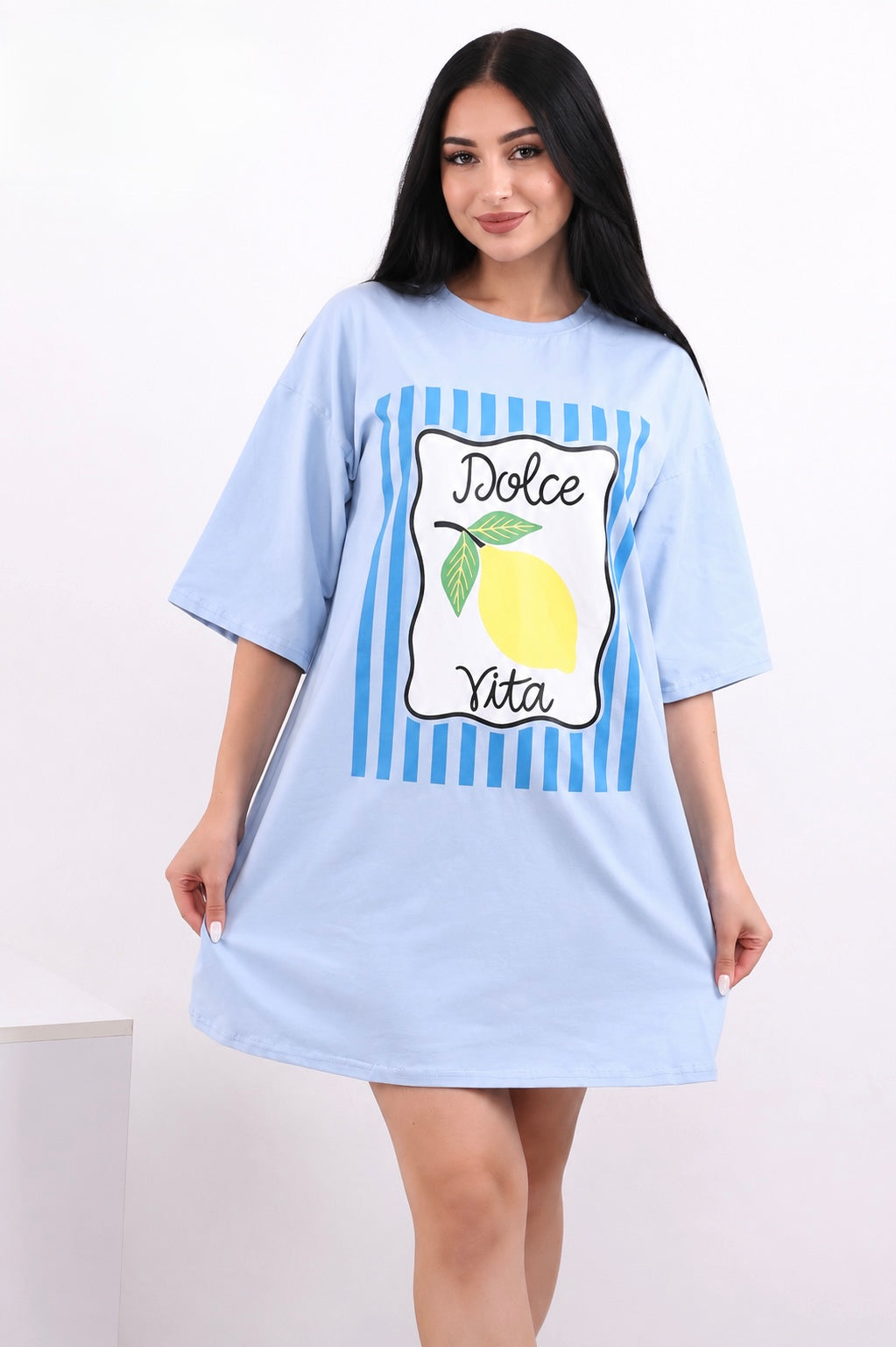 Oversized Nightshirt - Light Blue