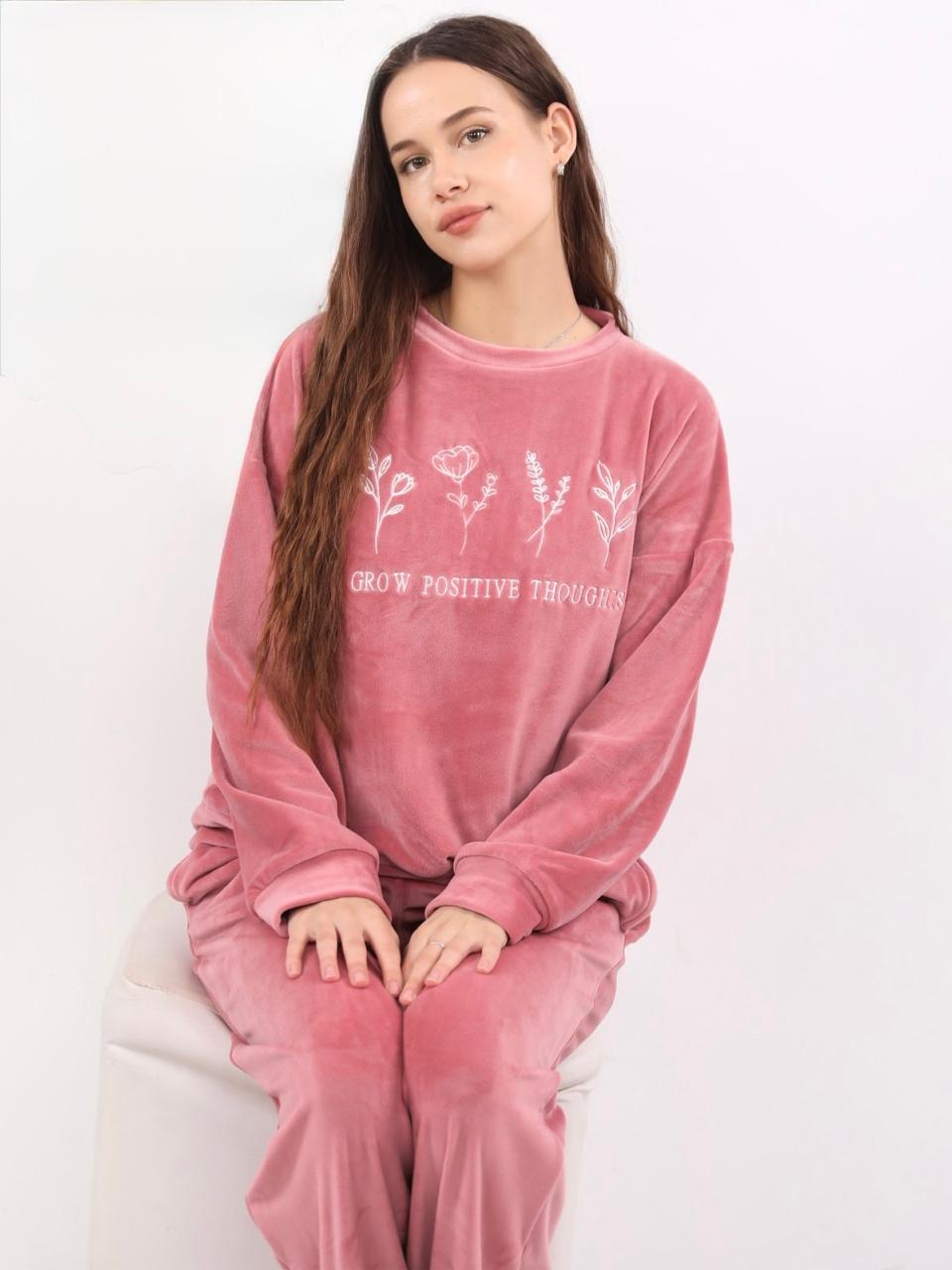 Velvet Petals Pajama - Cashemere