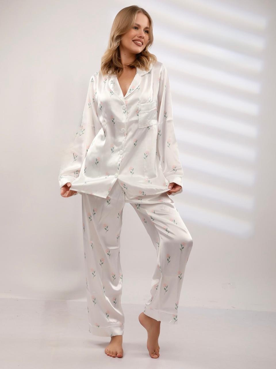 Luna Bloom Pajama - Offwhite